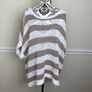 WD.NY | knitted brown and white top